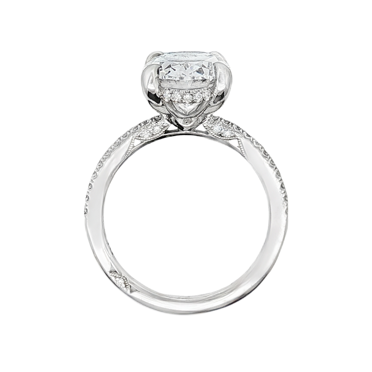Tacori Oval Diamond Pave Engagement Ring — photo 3 of 3