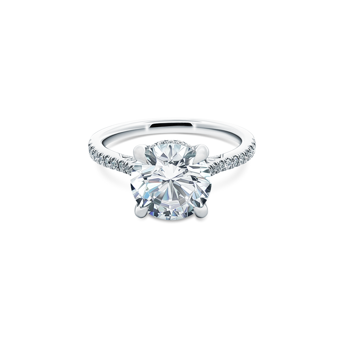 Tacori Round Diamond Pave Engagement Ring — photo 1 of 3