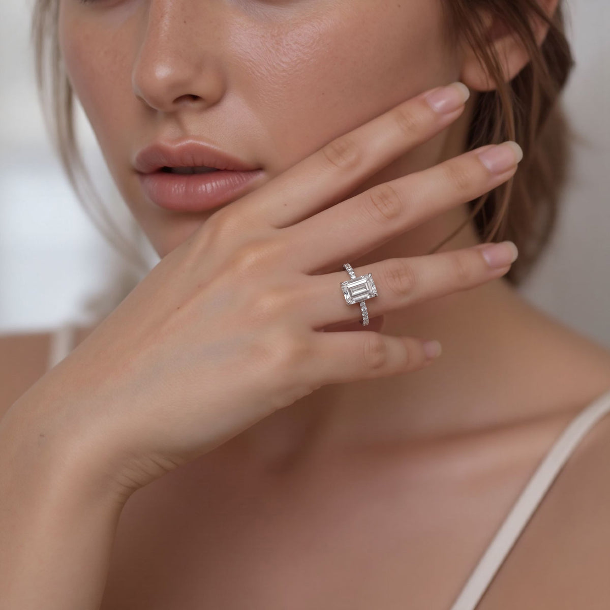 Tacori Emerald Diamond Pave Engagement Ring — photo 2 of 3