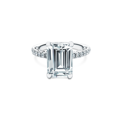 Tacori Emerald Diamond Pave Engagement Ring — photo 1 of 3