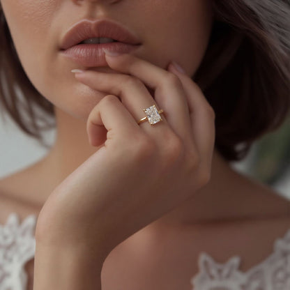 Tacori Emerald Solitaire Diamond Engagement Ring — photo 2 of 3
