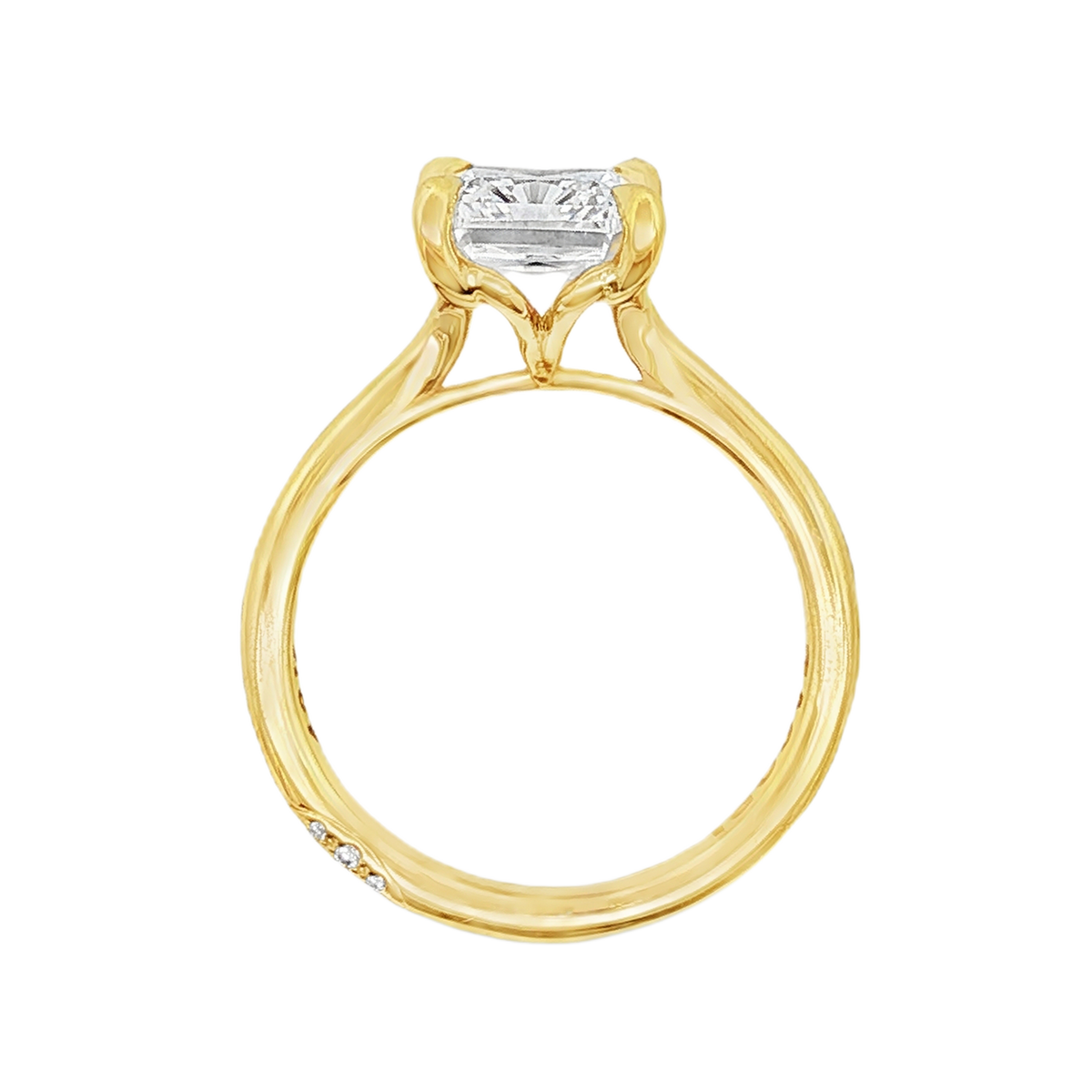 Tacori Emerald Solitaire Diamond Engagement Ring — photo 3 of 3