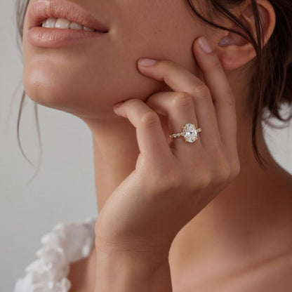 Tacori Oval Diamond Solitaire Engagement Ring — photo 2 of 3