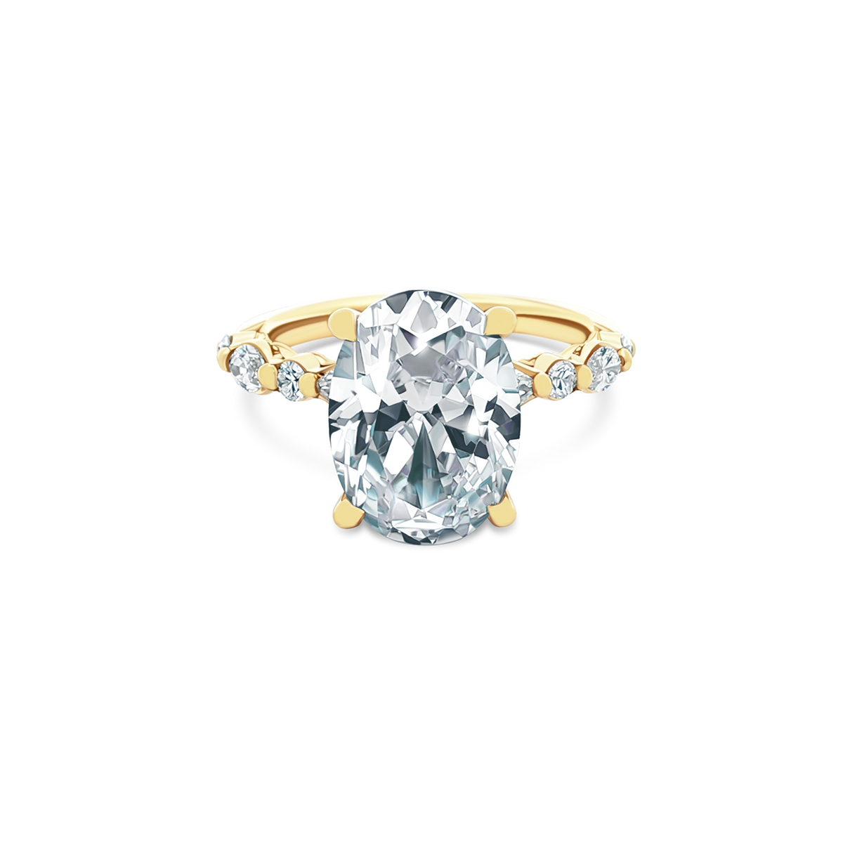Tacori Oval Diamond Solitaire Engagement Ring — photo 1 of 3