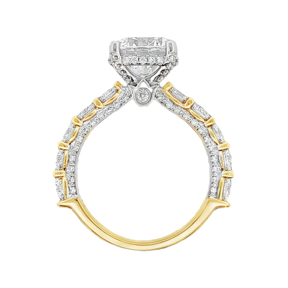 Verragio Round Diamond Shared Prong Engagement Ring — photo 3 of 3