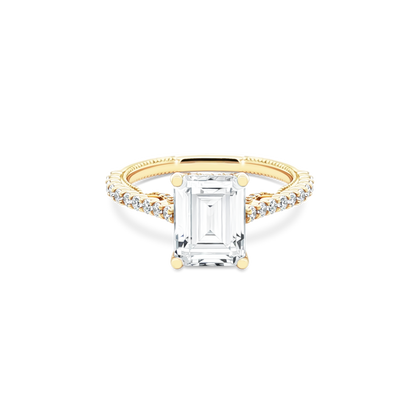 Verragio Emerald Diamond Pave Engagement Ring — photo 1 of 3