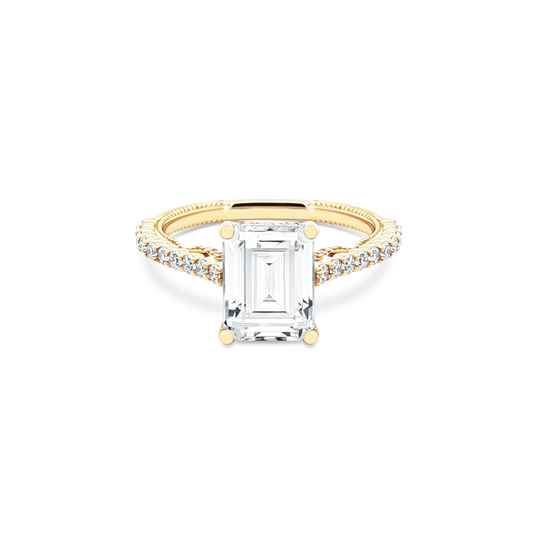 Verragio Emerald Diamond Pave Engagement Ring — photo 1 of 3