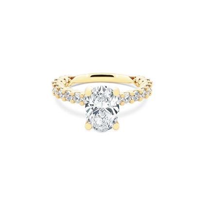 Verragio Oval Diamond Shared Prong Engagement Ring — photo 1 of 3