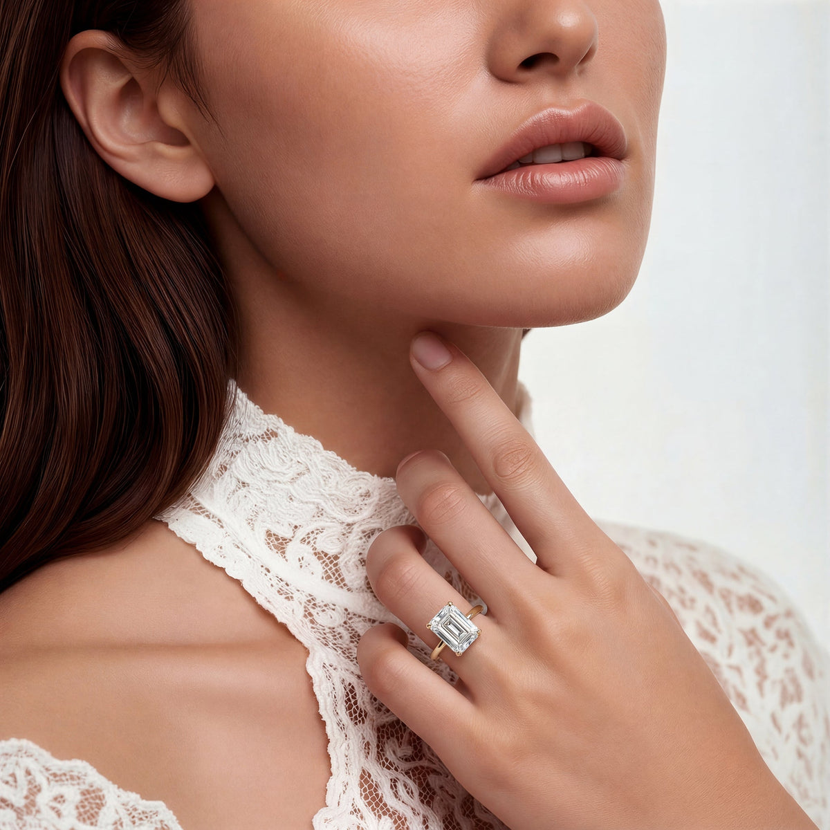 Verragio Emerald Solitaire Diamond Engagement Ring — photo 2 of 3