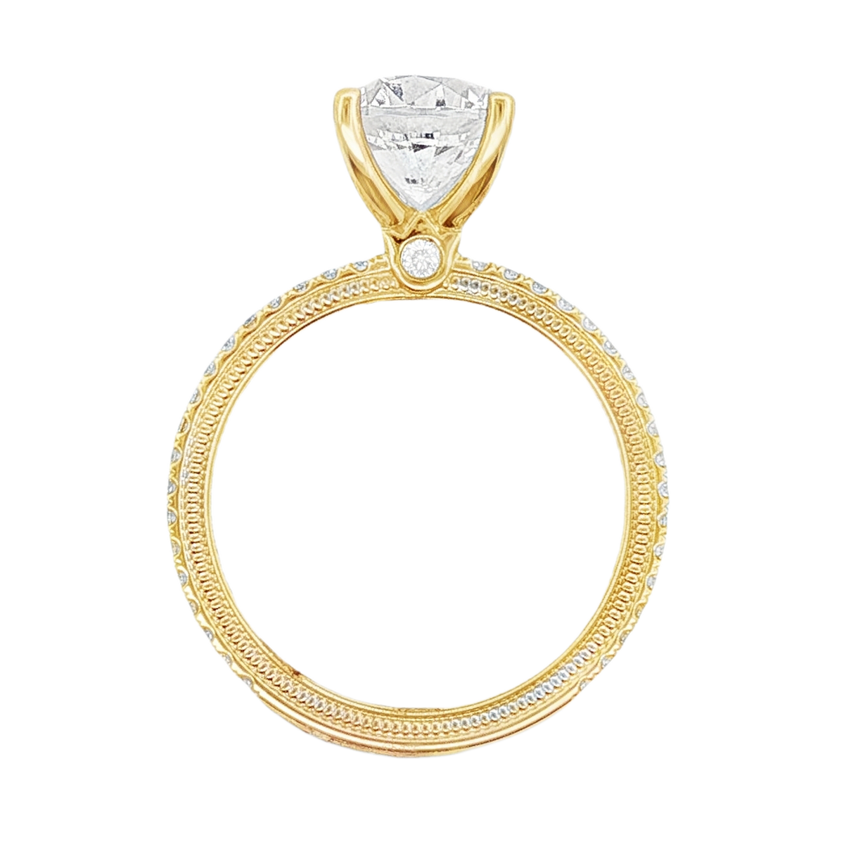 Verragio Round Diamond Pave Engagement Ring — photo 3 of 3