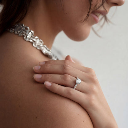 Verragio Round Diamond Pave Engagement Ring — photo 2 of 3