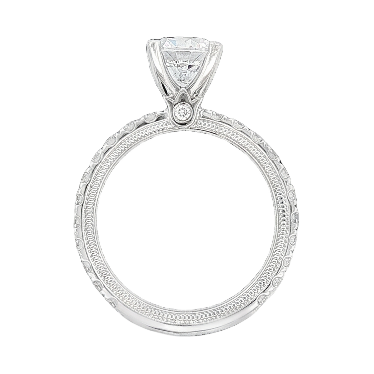 Verragio Round Diamond Pave Engagement Ring — photo 3 of 3