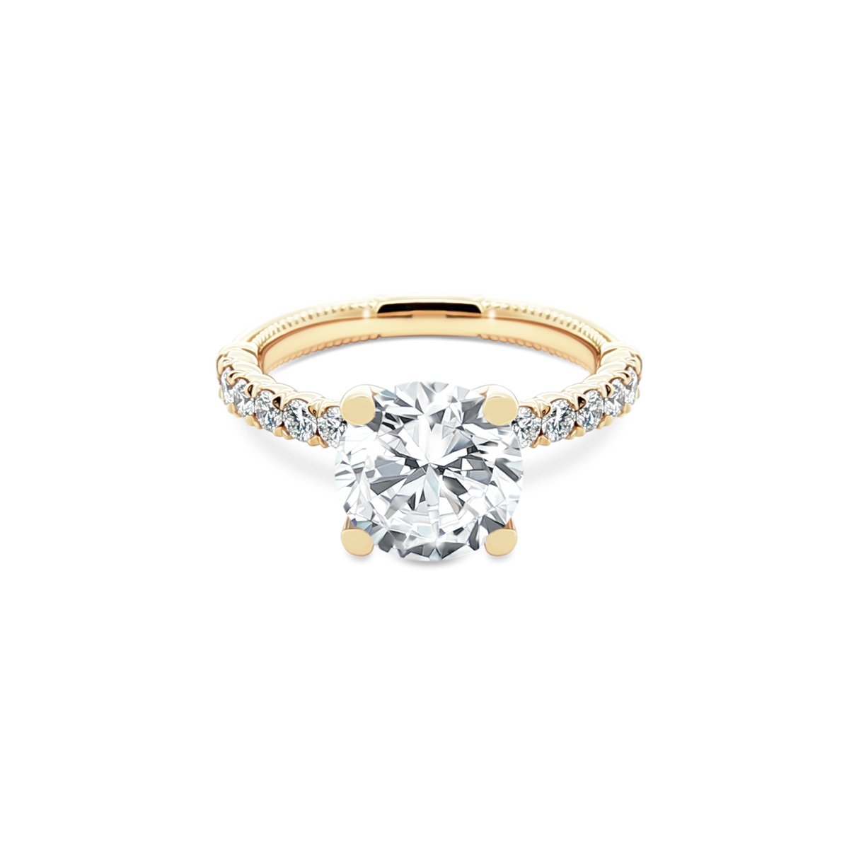Verragio Round Diamond Pave Engagement Ring — photo 1 of 3