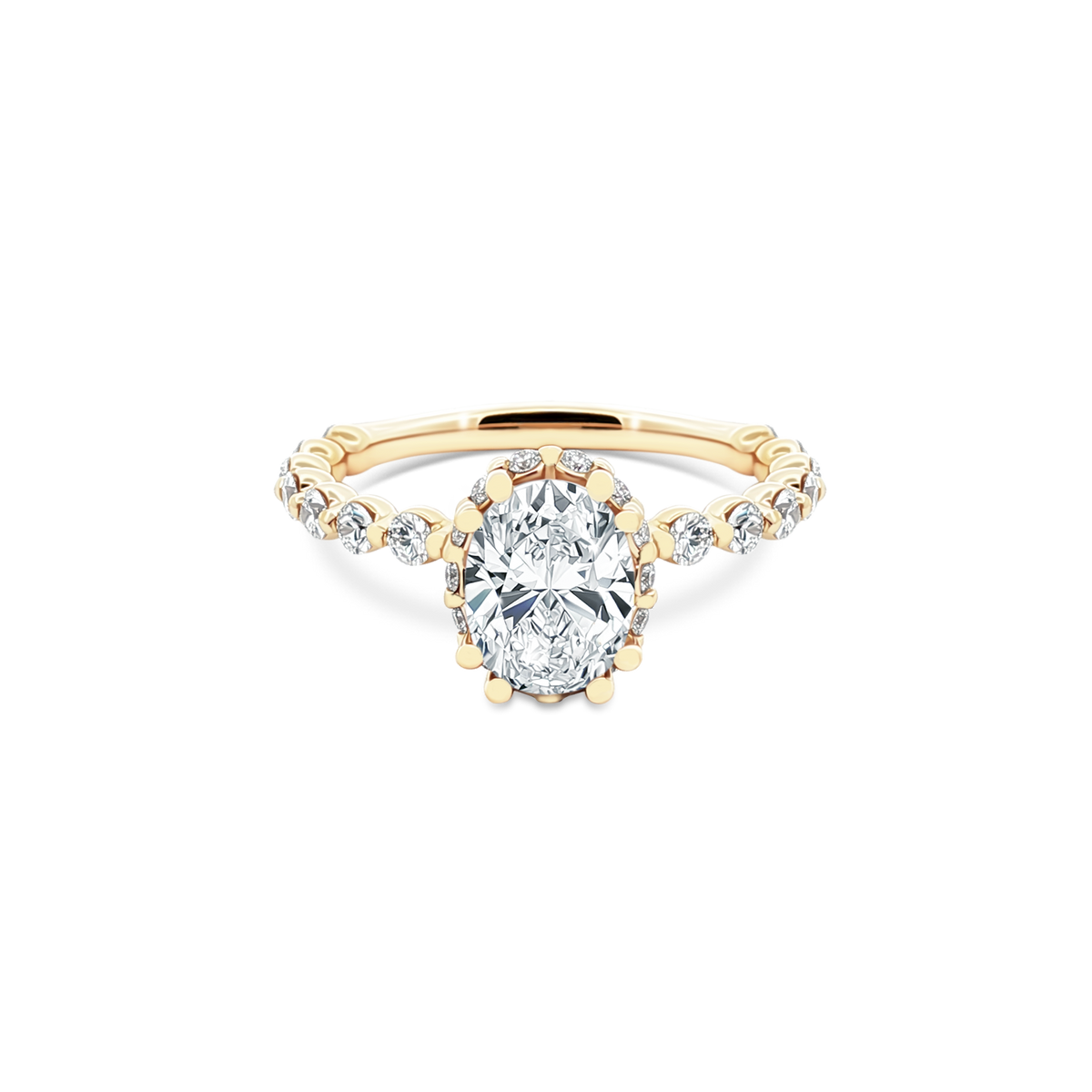 Verragio Oval Halo Diamond Engagement Ring — photo 1 of 3