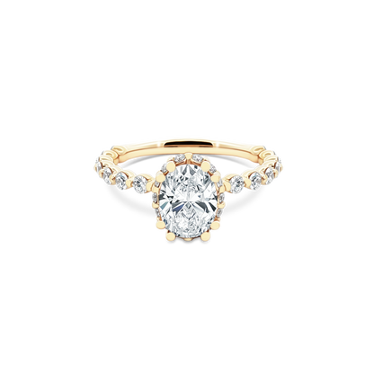 Verragio Oval Halo Diamond Engagement Ring — photo 1 of 3