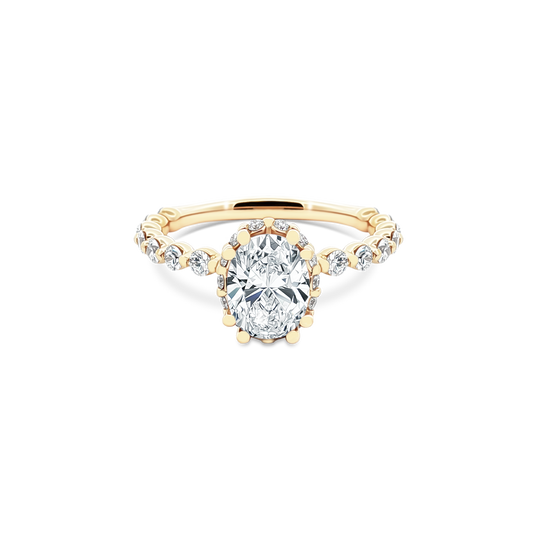 Verragio Oval Halo Diamond Engagement Ring — photo 1 of 3
