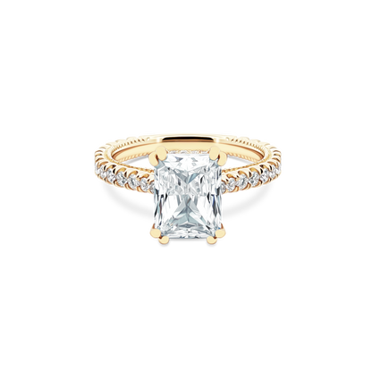 Verragio Emerald Diamond Pave Engagement Ring — photo 1 of 3