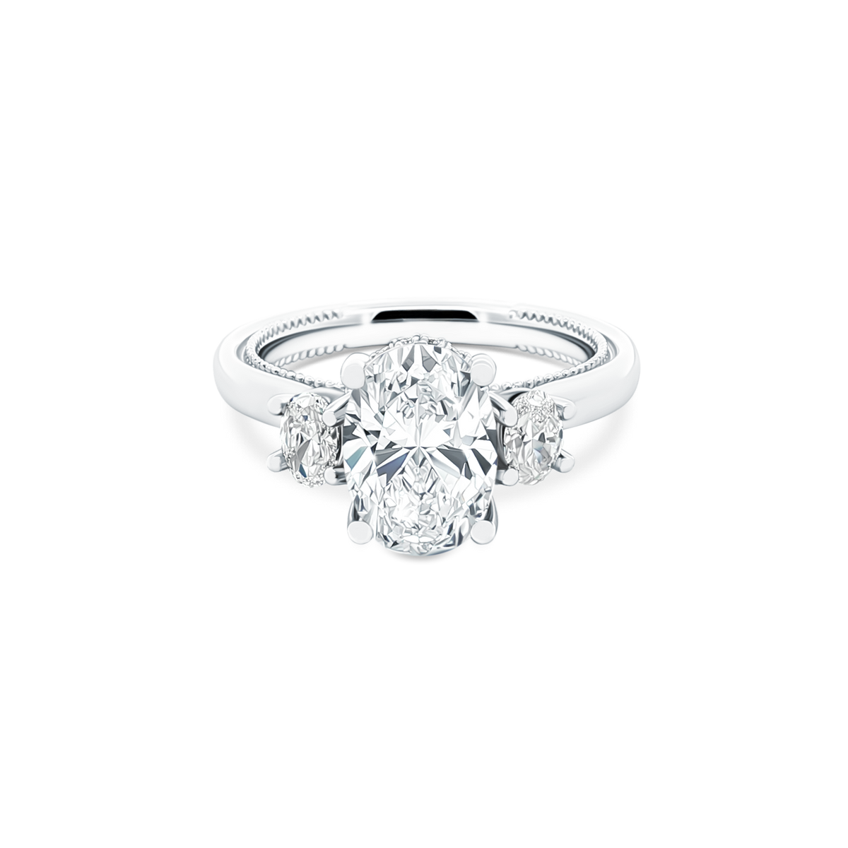 Verragio Three Stone Diamond Engagement Ring — photo 1 of 3