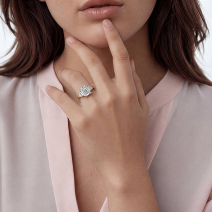 Verragio Three Stone Diamond Engagement Ring — photo 2 of 3