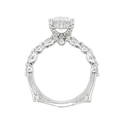 Verragio Oval Diamond Shared Prong Engagement Ring — photo 3 of 3