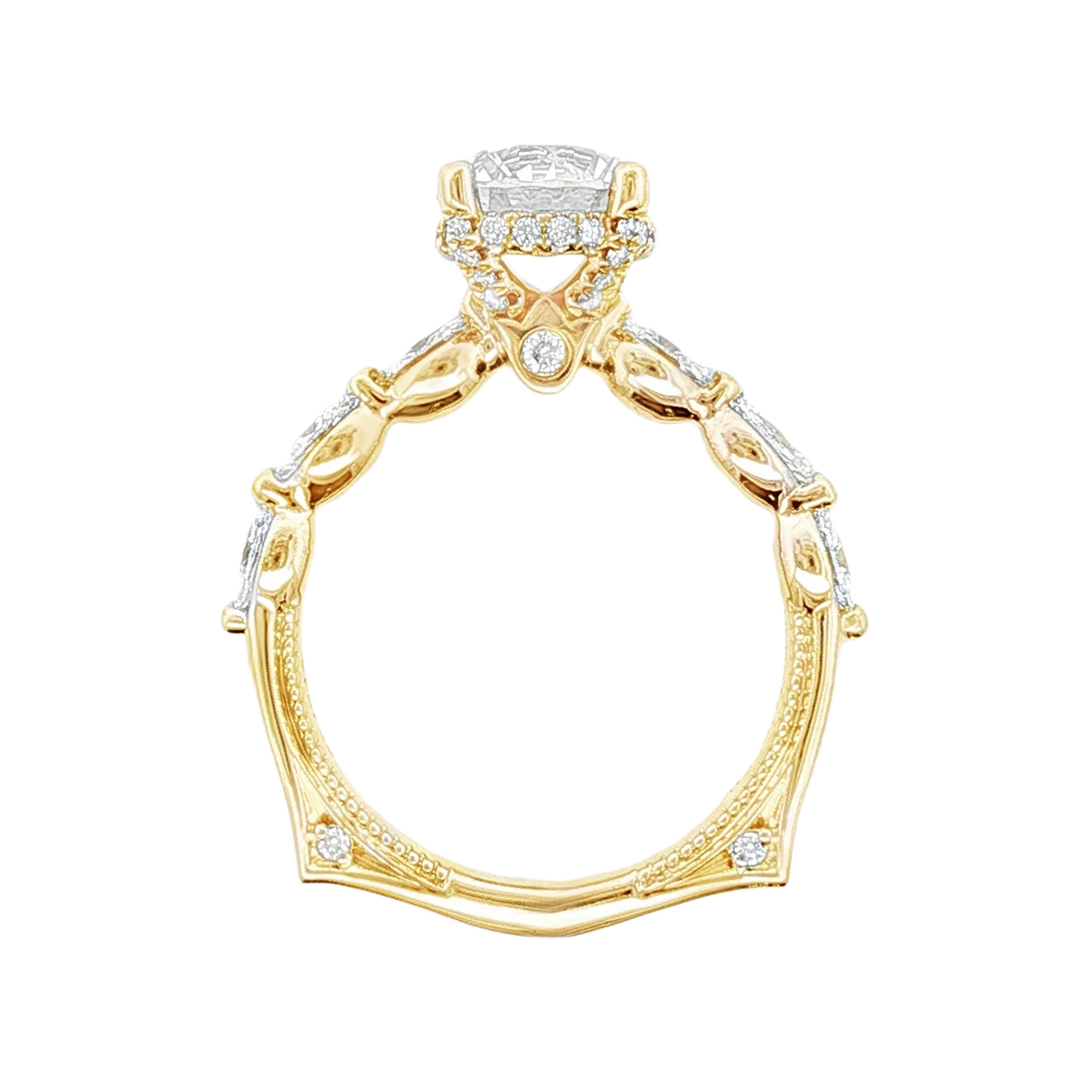 Verragio Round Diamond Shared Prong Engagement Ring — photo 3 of 3