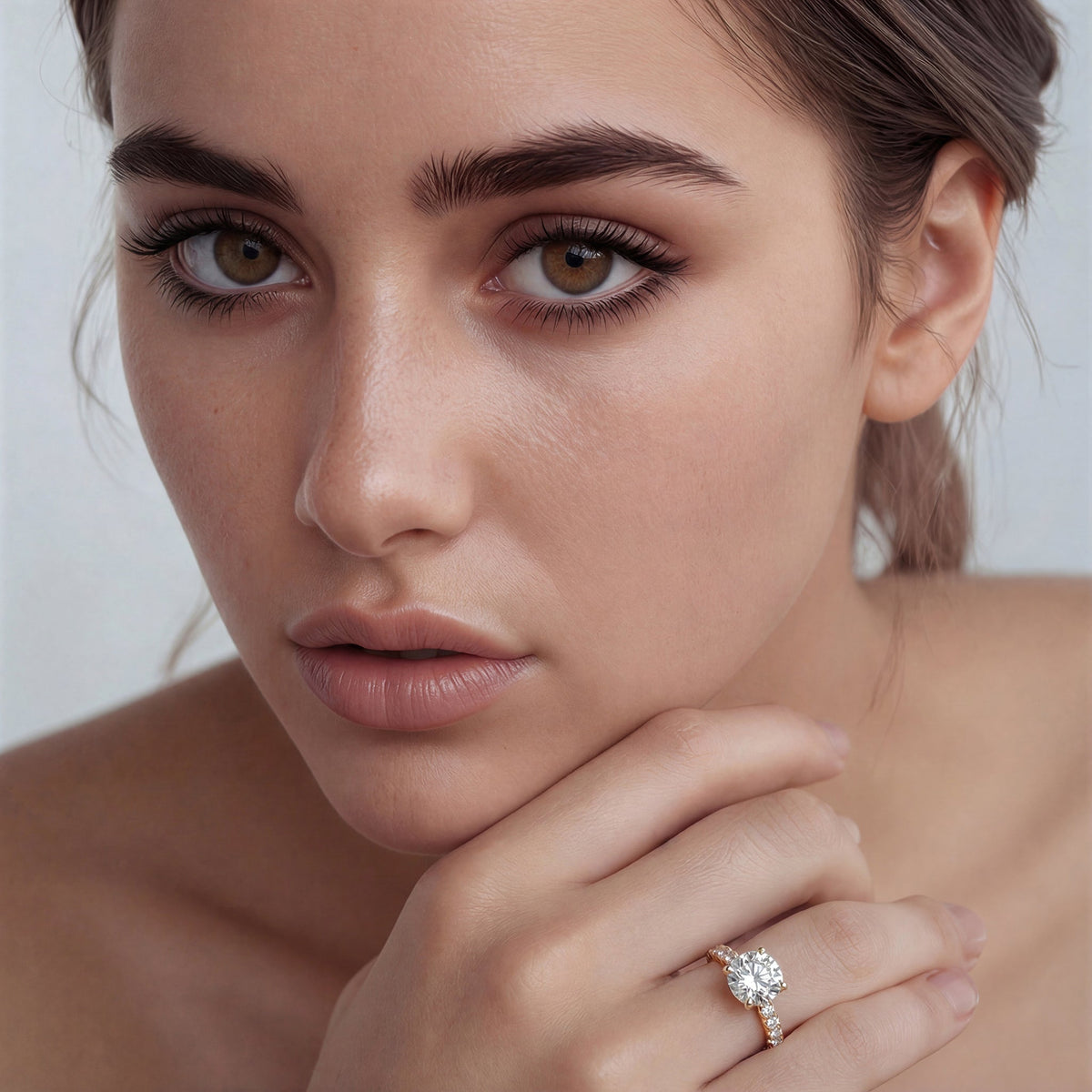 Verragio Round Diamond Pave Engagement Ring — photo 2 of 3