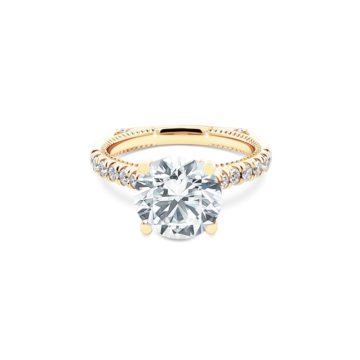 Verragio Round Diamond Pave Engagement Ring — photo 1 of 3