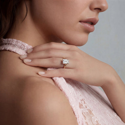 Verragio Emerald Solitaire Diamond Engagement Ring — photo 2 of 3