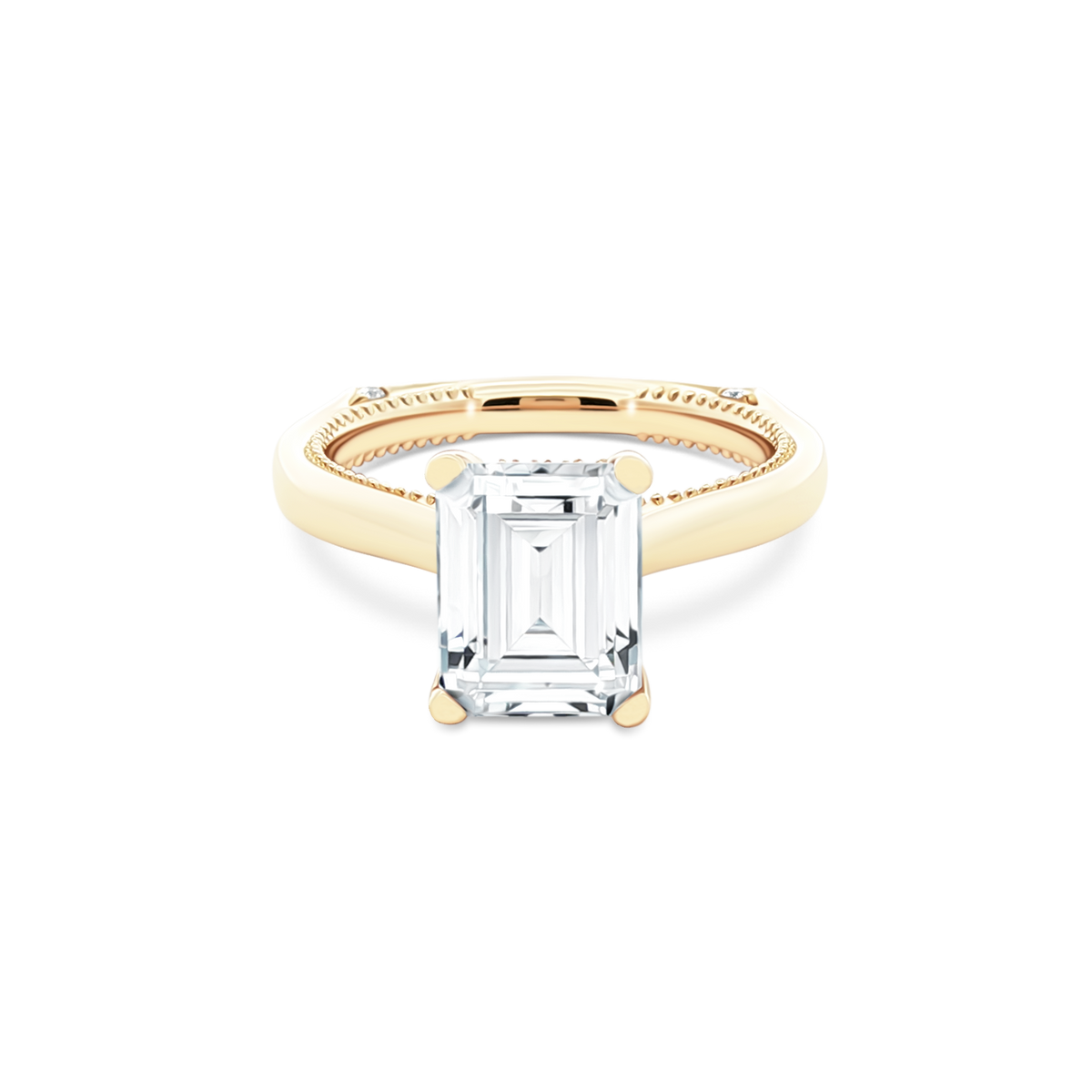 Verragio Emerald Solitaire Diamond Engagement Ring — photo 1 of 3