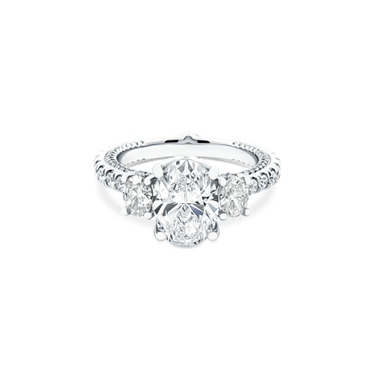 Verragio Three Stone Diamond Engagement Ring — photo 1 of 3