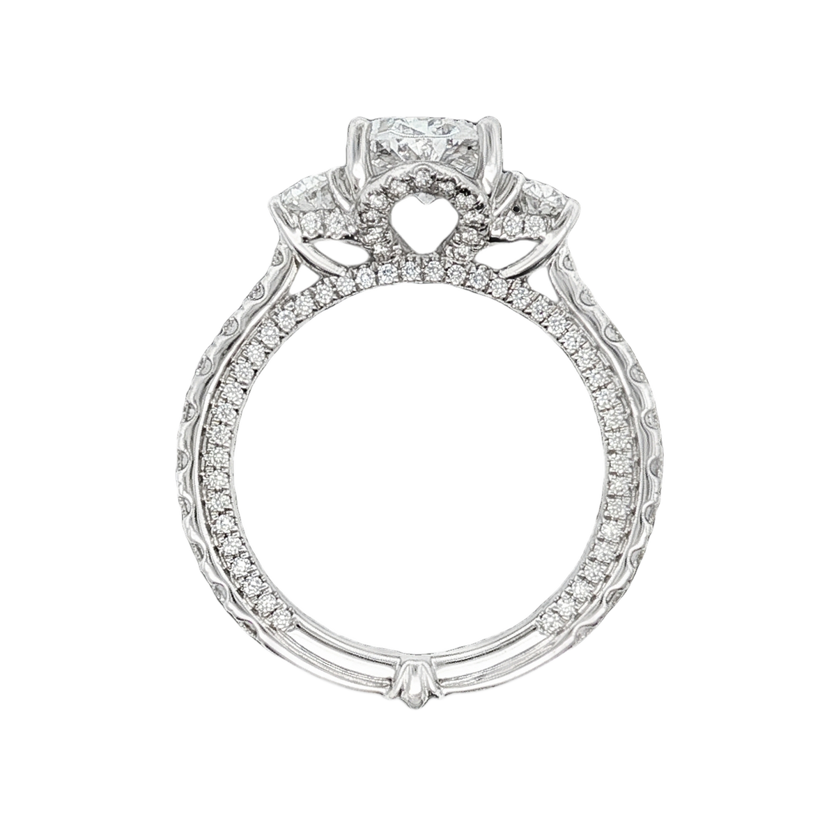 Verragio Three Stone Diamond Engagement Ring — photo 3 of 3