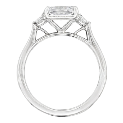 Signature Three Stone Cushion Diamond Engagement Ring — photo 3 of 3