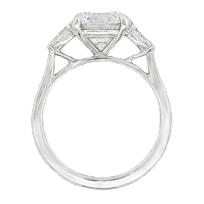 Signature Three Stone Round Diamond Engagement Ring — photo 3 of 3