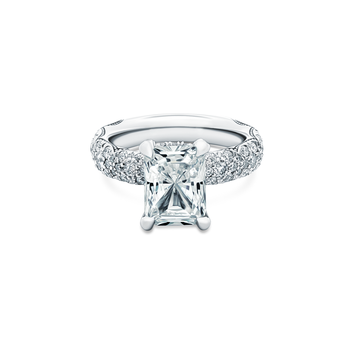 Tacori Emerald Bloom Diamond Engagement Ring — photo 1 of 3