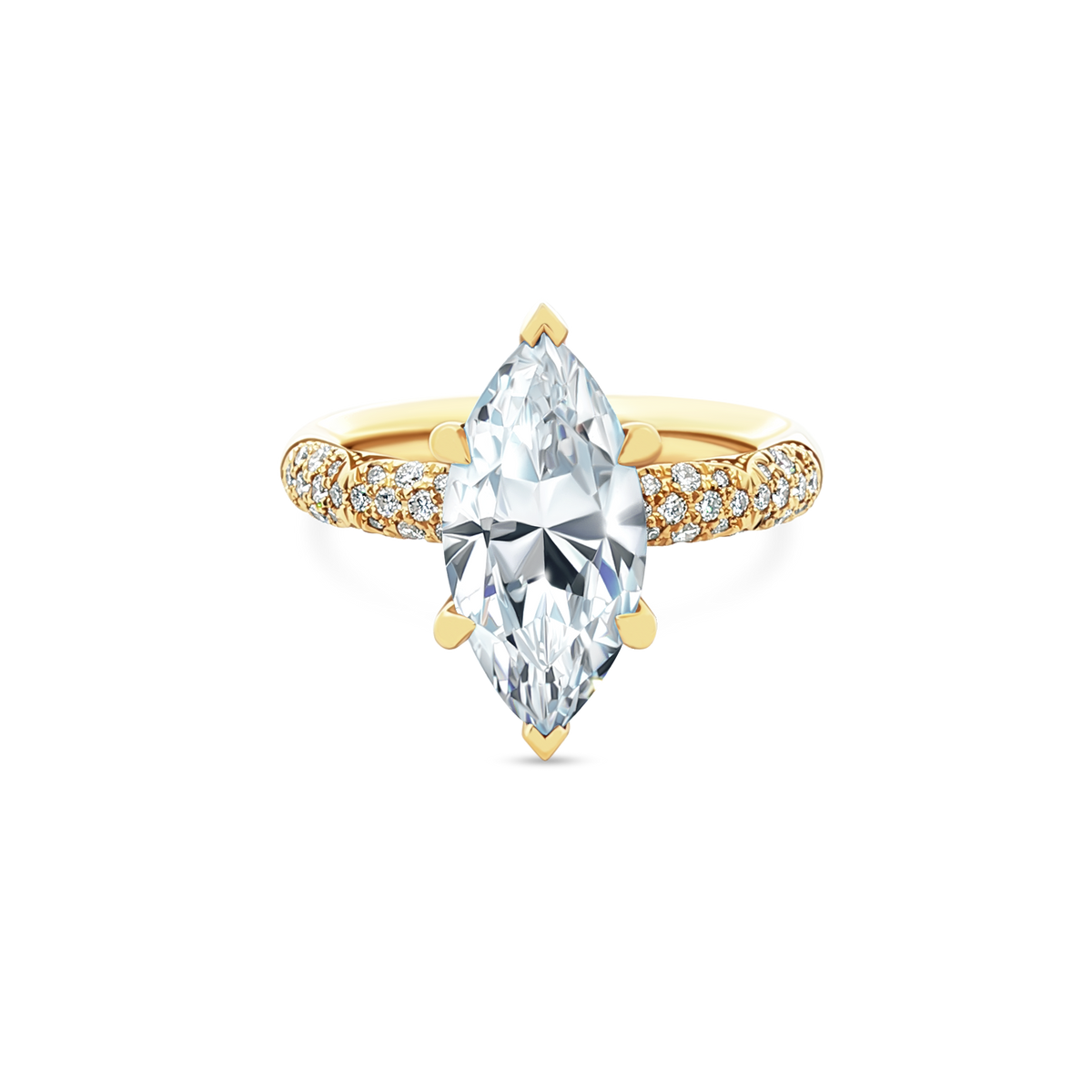 Tacori Marquise Bloom Diamond Engagement Ring — photo 1 of 3