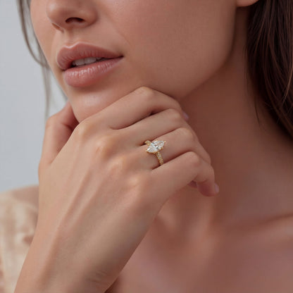 Tacori Marquise Bloom Diamond Engagement Ring — photo 2 of 3