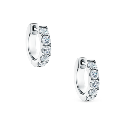 .57ct 18k White Gold Diamond Huggys — photo 1 of 2