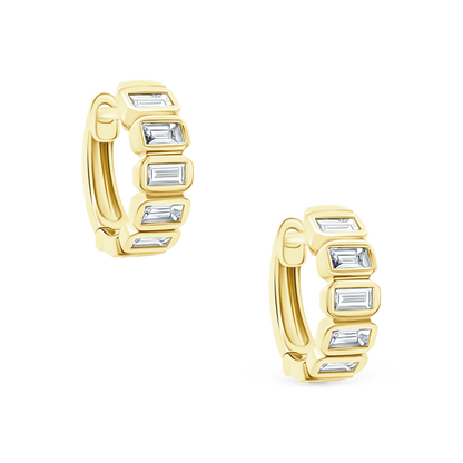 .59ct 14k Yellow Gold Diamond Huggys — photo 1 of 2