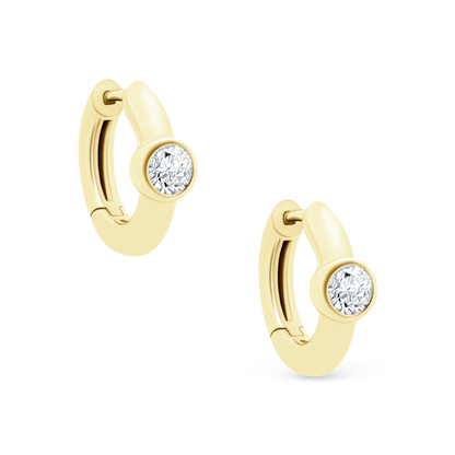 .50ct 18k Yellow Gold Diamond Huggys — photo 1 of 2
