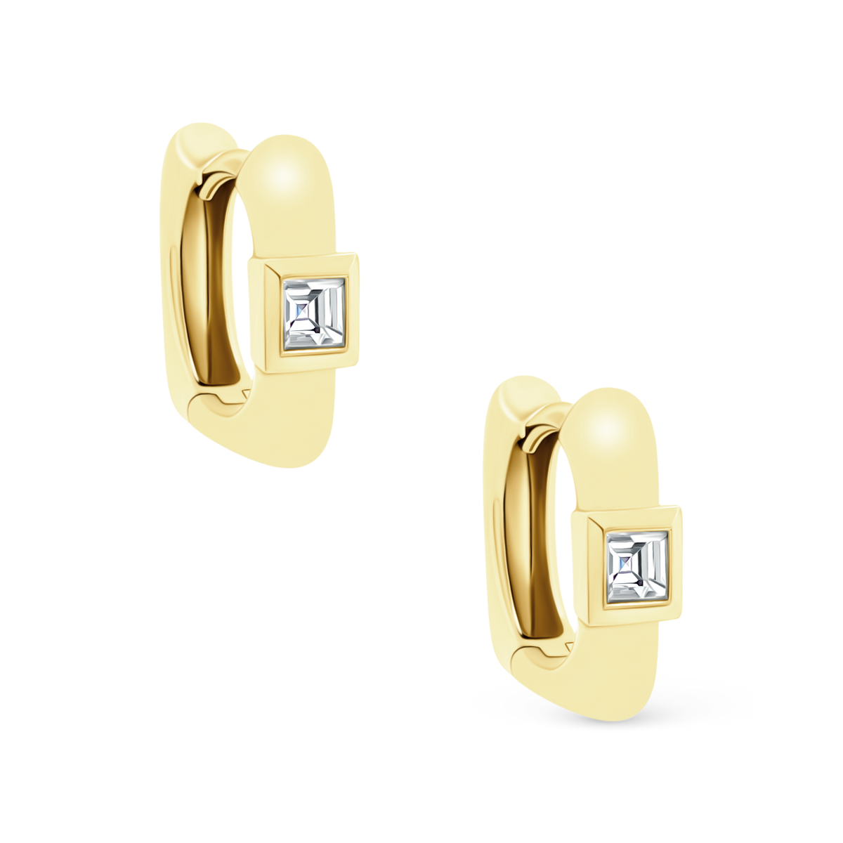 .28ct 18k Yellow Gold Diamond Huggys — photo 1 of 3
