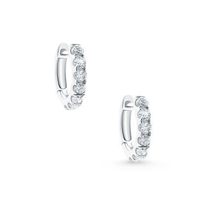 .30ct 14k White Gold Diamond Huggys — photo 1 of 2