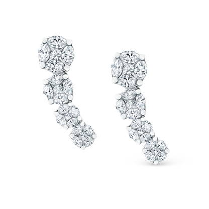 1.52ct 18k White Gold Diamond Fashion Studs — photo 1 of 2