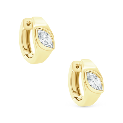 .50ct 18k Yellow Gold Diamond Huggys — photo 1 of 2