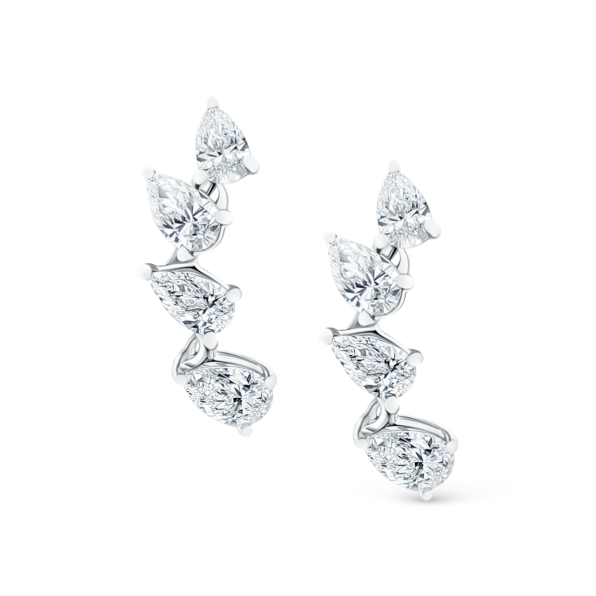 1.24ct 18k White Gold Diamond Fashion Studs — photo 1 of 2