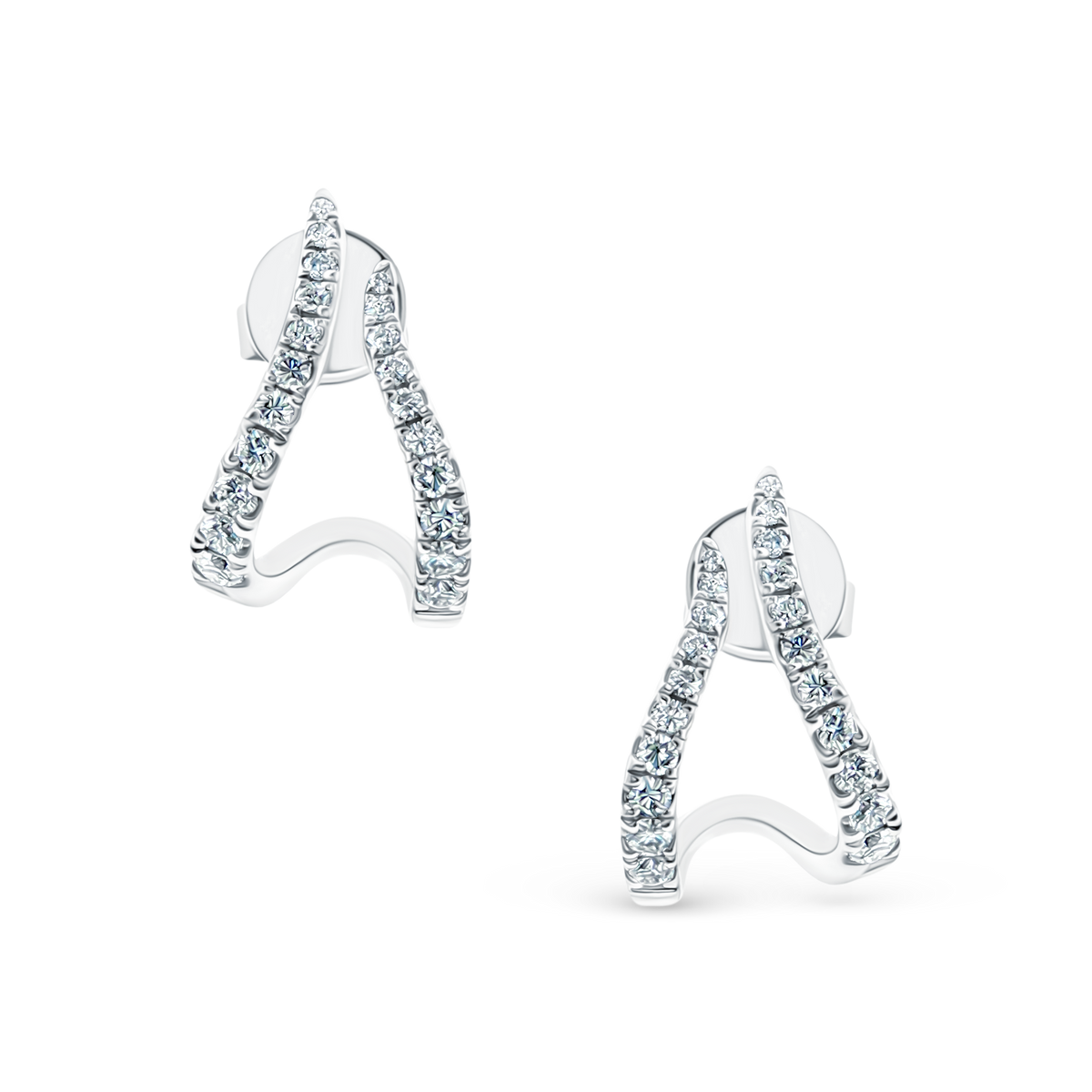 1.26ct 18k White Gold Diamond Fashion Studs — photo 1 of 2