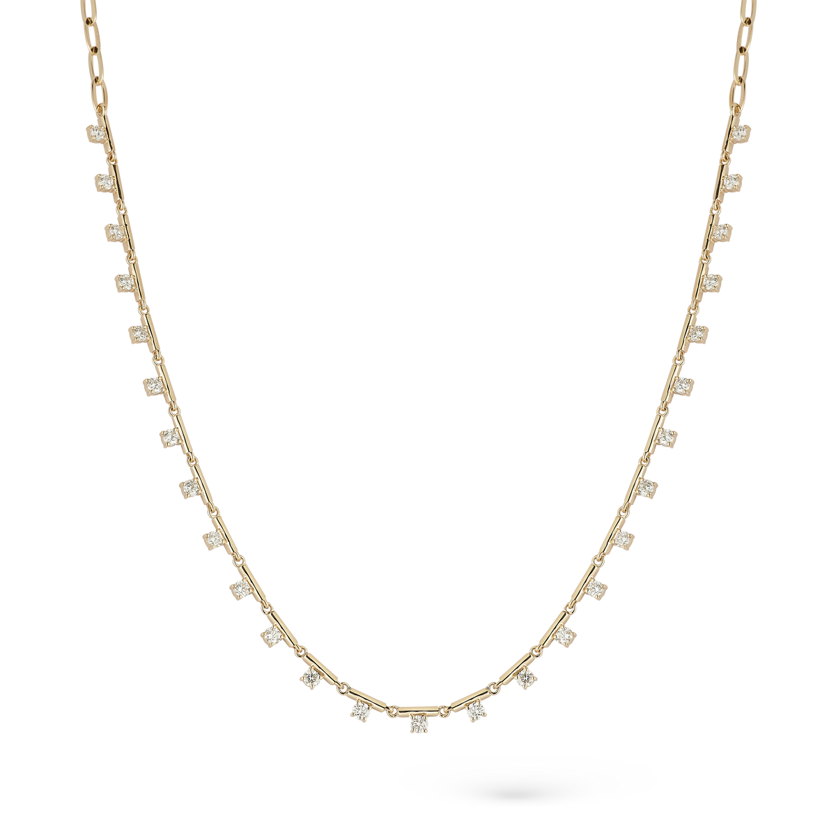 .91ct 14k Yellow Gold Diamond Necklace — photo 1 of 2