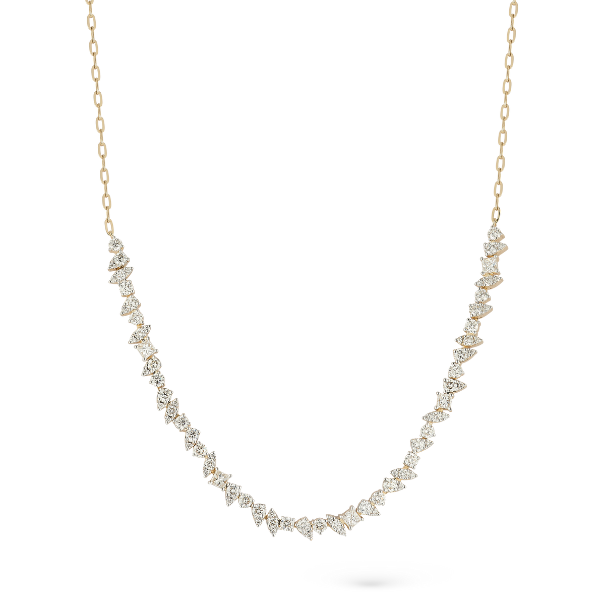 1.78ct 14k Yellow Gold Diamond Necklace — photo 1 of 2