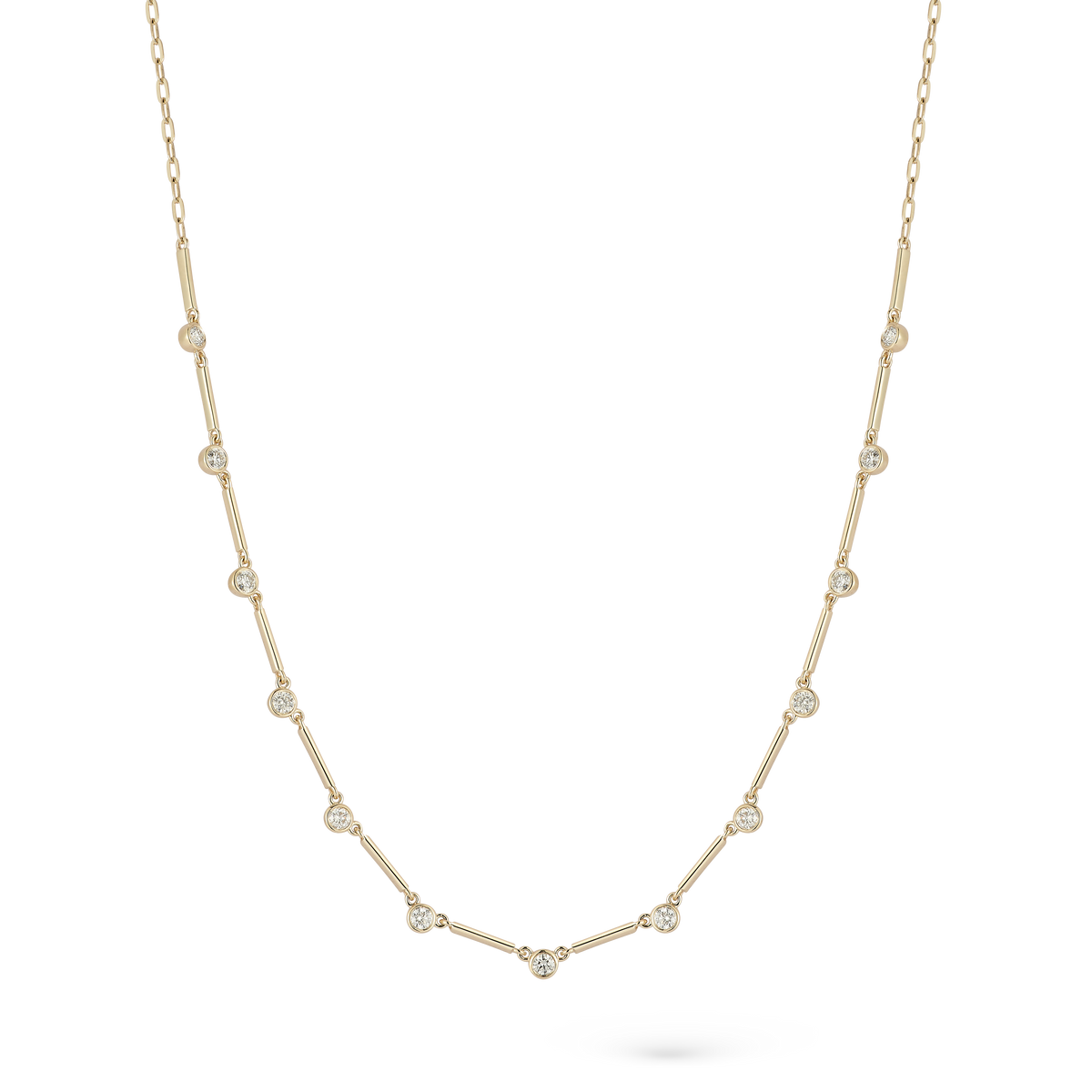 .66ct 14k Yellow Gold Diamond Necklace — photo 1 of 2