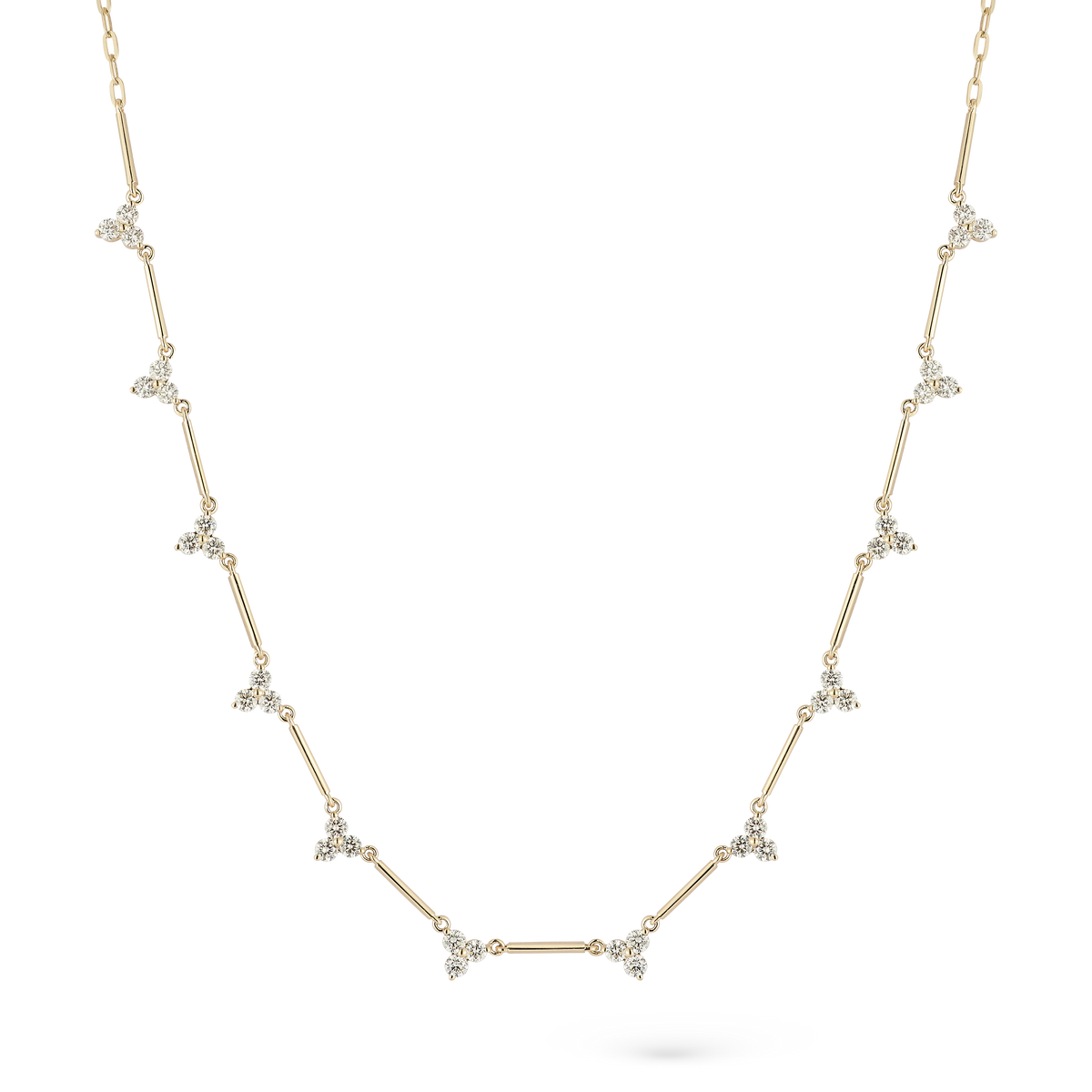 1.27ct 14k Yellow Gold Diamond Necklace — photo 1 of 2