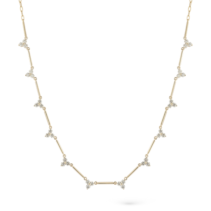 1.27ct 14k Yellow Gold Diamond Necklace — photo 1 of 2